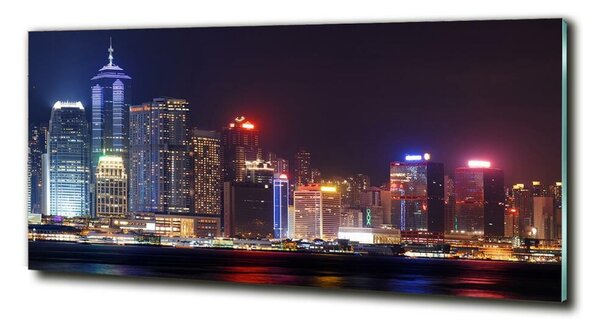 Foto obraz fotografie na skle Noční Hongkong osh-103649415