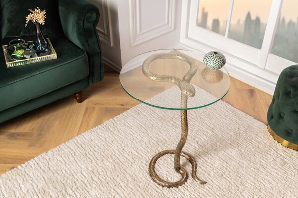 Odkládací stolek WILDLIFE SNAKE 60 CM antik měděný Nábytek | Doplňkový nábytek | Odkládací stolky