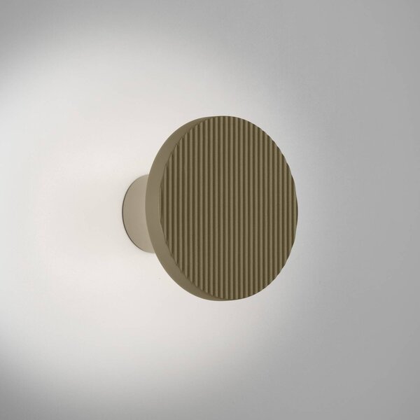 Bover LED nástěnné světlo Arid A/01 olivová 2 200–2 700 K IP44, stmívatelný, Zelená, Obývací pokoj / jídelna, Hliník, Design