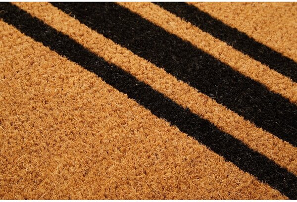 Rohožka z kokosového vlákna 55x125 cm Black Stripe – Premier Housewares