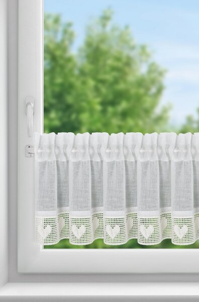 KRÁTKÁ ZÁCLONA NA PÁSCE GAJA 150X30 CM KRÉMOVÁ BX
