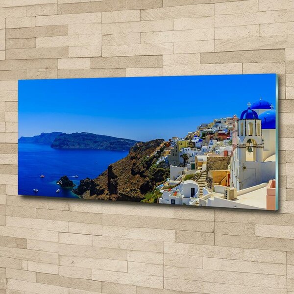 Foto obraz skleněný horizontální Santorini Řecko osh-103926529