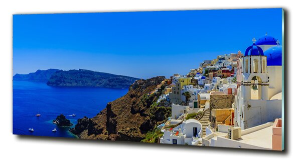 Foto obraz skleněný horizontální Santorini Řecko osh-103926529