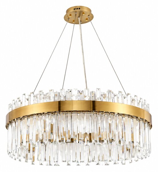 Křišťálový lustr Crystal Ø 50cm Barva: Zlatá