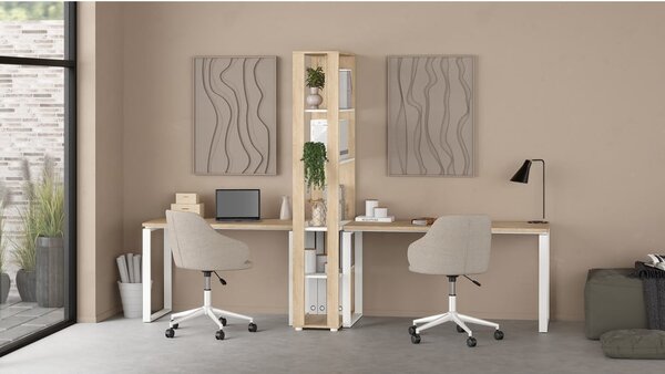 Pracovní stůl s deskou v dubovém dekoru 60x150 cm Sign – Tvilum