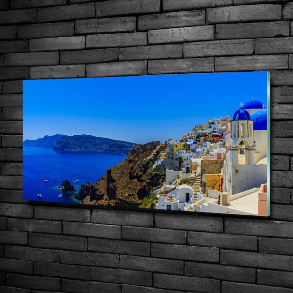 Foto obraz skleněný horizontální Santorini Řecko osh-103926529