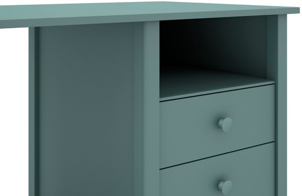 -25 % Dny MOMENTI– Petrolejově zelený dřevěný psací stůl Marckeric Max 120 x 54 cm