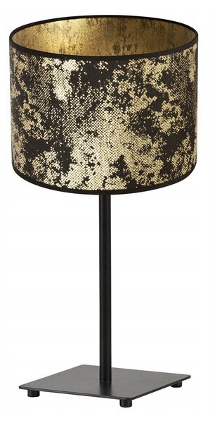 Stolní lampa WERONA 2, 1x černé/zlaté textilní stínítko, (výběr ze 4 barev konstrukce), G