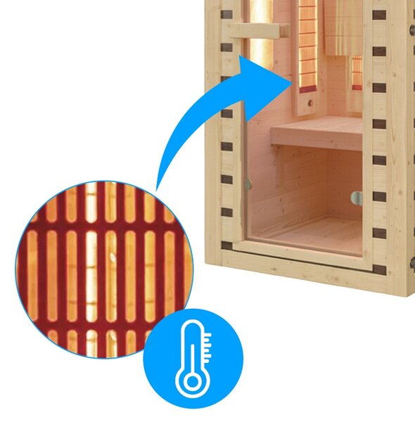 BPS-koupelny Infrasauna Tromso 1 90x90, 1 osoba