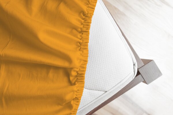 Prostěradlo Žluto-oranžové JERSEY STANDARD Jersey 60/120/15