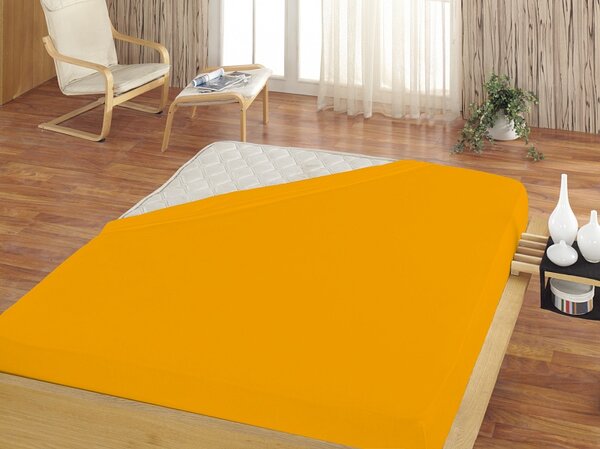 Prostěradlo Žluto-oranžové JERSEY STANDARD Jersey 60/120/15