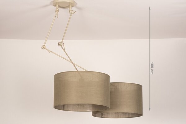 Závěsné designové svítidlo nad stůl Snap Light Taupe Duo and Sand (LMD)