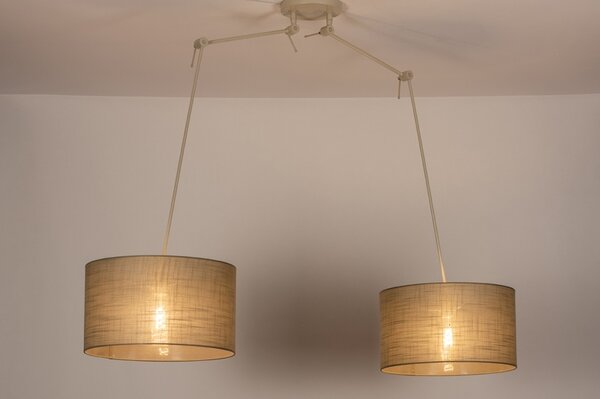 Závěsné designové svítidlo nad stůl Snap Light Taupe Duo and Sand (LMD)