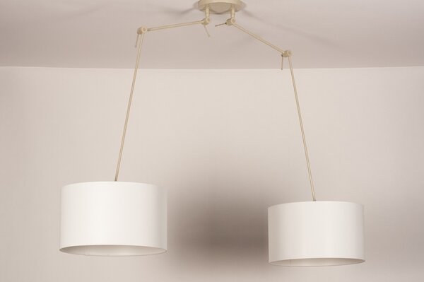 Závěsné designové svítidlo nad stůl Snap Light White Duo and Sand (LMD)