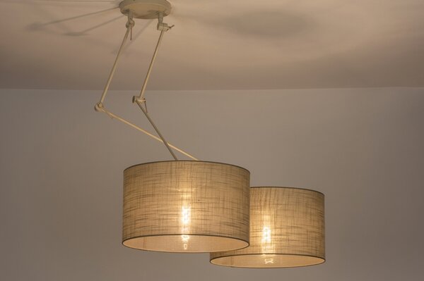 Závěsné designové svítidlo nad stůl Snap Light Taupe Duo and Sand (LMD)