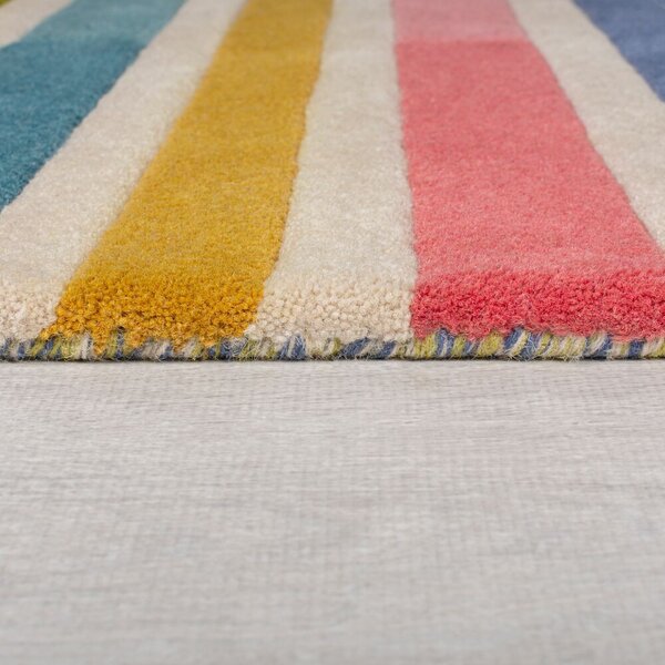 Flair Rugs Ručně všívaný kusový koberec Illusion Piano Pink/Multi - 120x170 cm