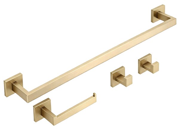 Sada koupelnových doplňků Rio Brush Gold 4 díly