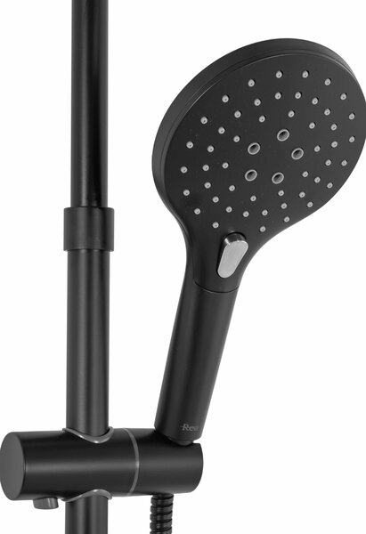 REA - Santos sprchový set s baterií 150mm, černá, REA-P8803