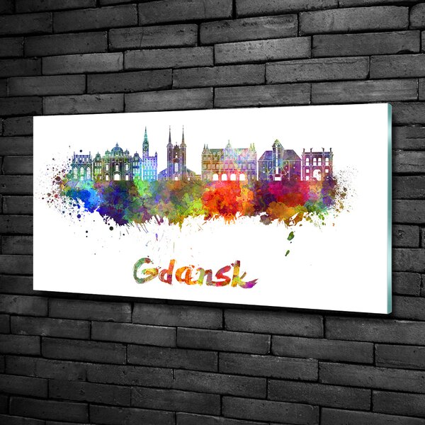 Fotoobraz na skle Barevný Gdaňsk osh-105099477