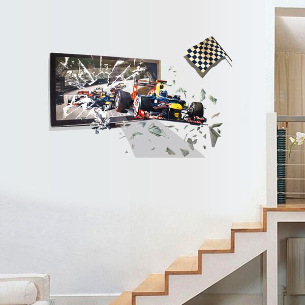 Živá Zeď Samolepka 3D Formule