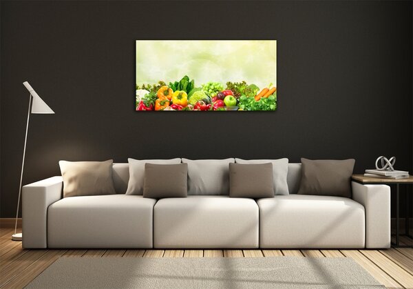 Moderní skleněný obraz z fotografie Zelenina osh-105452592