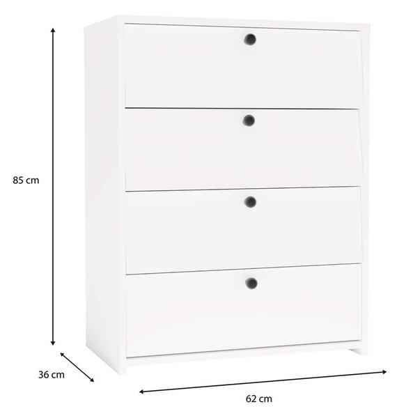 TP Living Botník LOKA 66 cm bílý