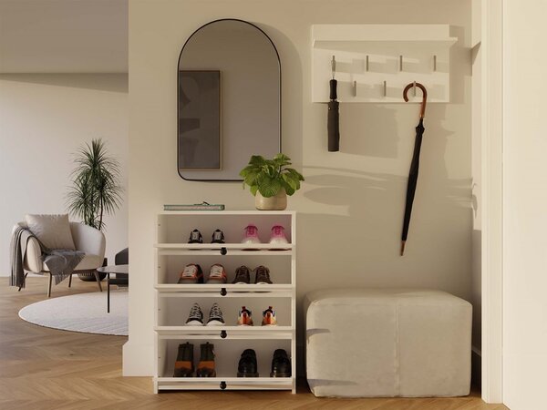 TP Living Botník LOKA 66 cm bílý