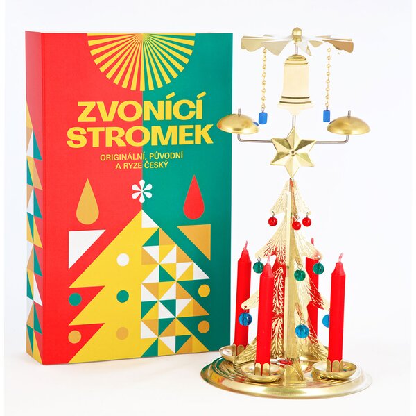 Logimax Tradiční andělské zvonění - Zvonící stromek zlatý