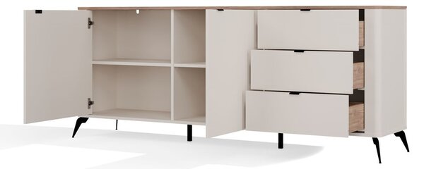 TP Living Komoda CORDOBA 2D3S kašmír/dub Castello