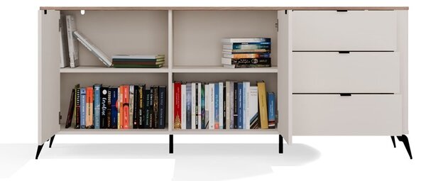 TP Living Komoda CORDOBA 2D3S kašmír/dub Castello