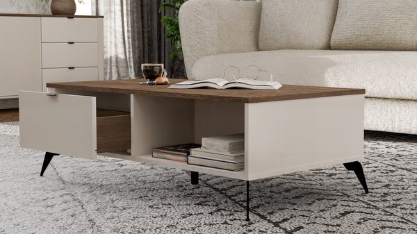 TP Living Konferenční stolek CORDOBA kašmírový/dub Castello