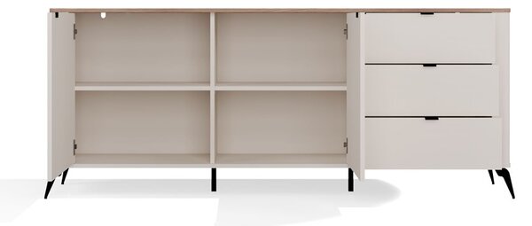 TP Living Komoda CORDOBA 2D3S kašmír/dub Castello