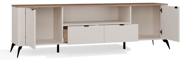 TP Living TV stolek CORDOBA 2D2S kašmírový/dub Castello