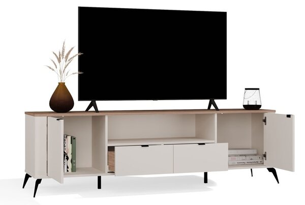 TP Living TV stolek CORDOBA 2D2S kašmírový/dub Castello