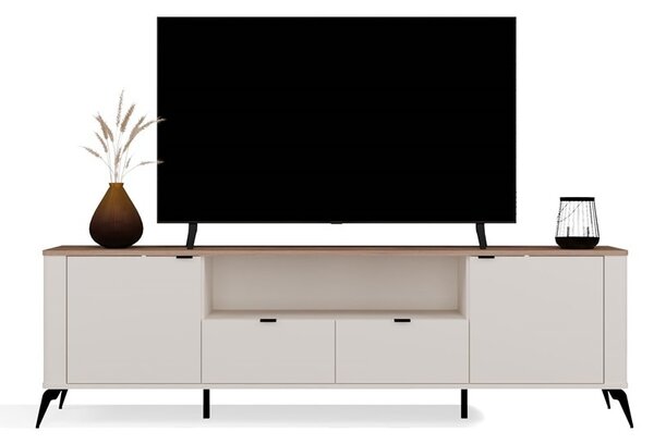 TP Living TV stolek CORDOBA 2D2S kašmírový/dub Castello