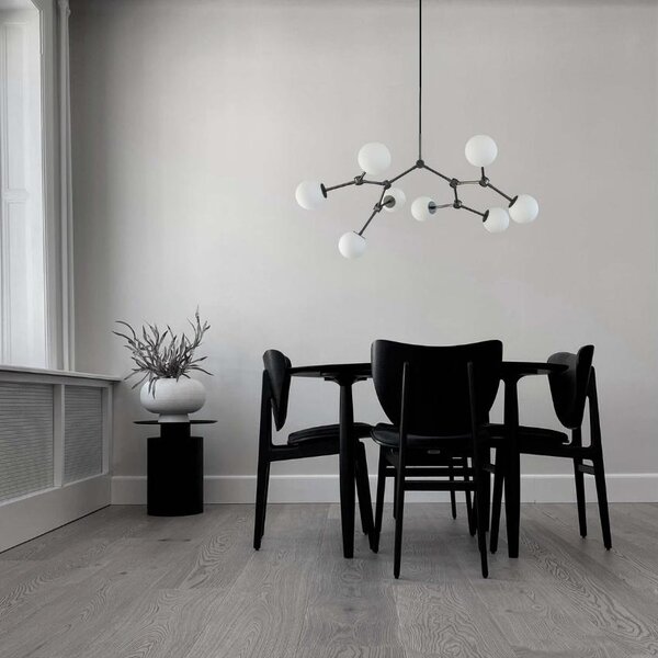 Opálově bílé skleněné závěsné světlo 101Copenhagen Drop Bulp Mini 100 cm