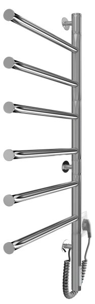 Elektr. otočný sušák na ručníky VEER 80W/230V 82,5x44,5 cm nerez/lesklý chrom