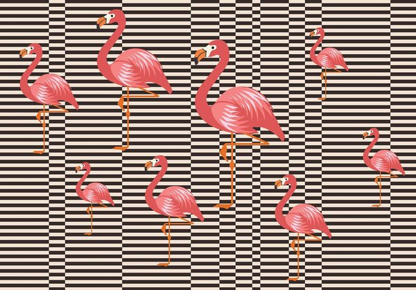 Fototapeta - Plameňák (152,5x104 cm)
