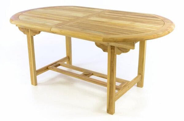 Zahradní oválný stůl DIVERO, roztahovatelný, 170/230 cm