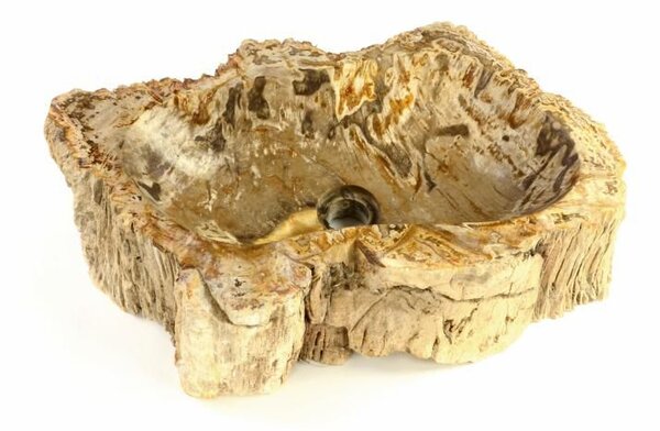 Umyvadlo z přírodního kamene FOSSIL DIVERO - velké