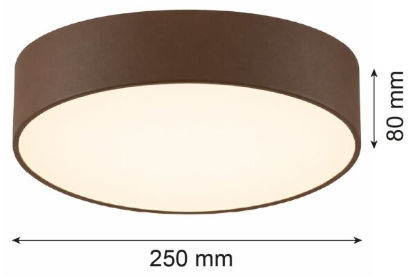 Argon 7295 - Stropní svítidlo DARLINGOS 2xE27/15W/230V pr. 25 cm hnědá