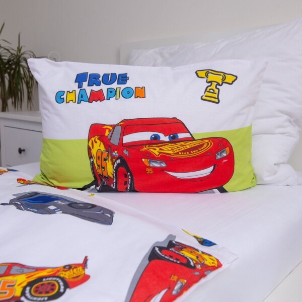 Jerry Fabrics Povlečení do postýlky Cars Champion baby 100x135, 40x60 cm