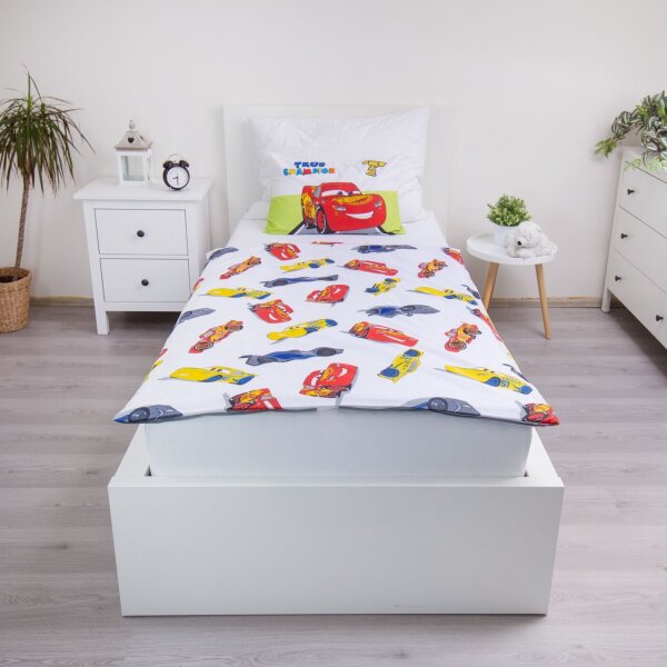 Jerry Fabrics Povlečení do postýlky Cars Champion baby 100x135, 40x60 cm