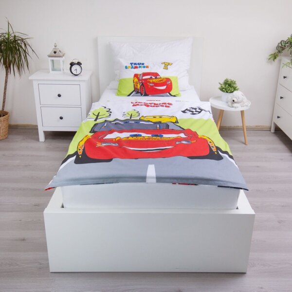 Jerry Fabrics Povlečení do postýlky Cars Champion baby 100x135, 40x60 cm