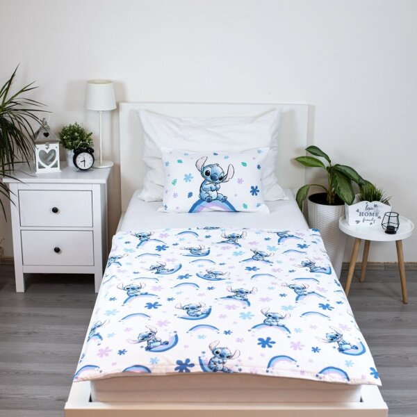 Jerry Fabrics Povlečení do postýlky Lilo and Stitch Rainbow 100x135, 40x60 cm