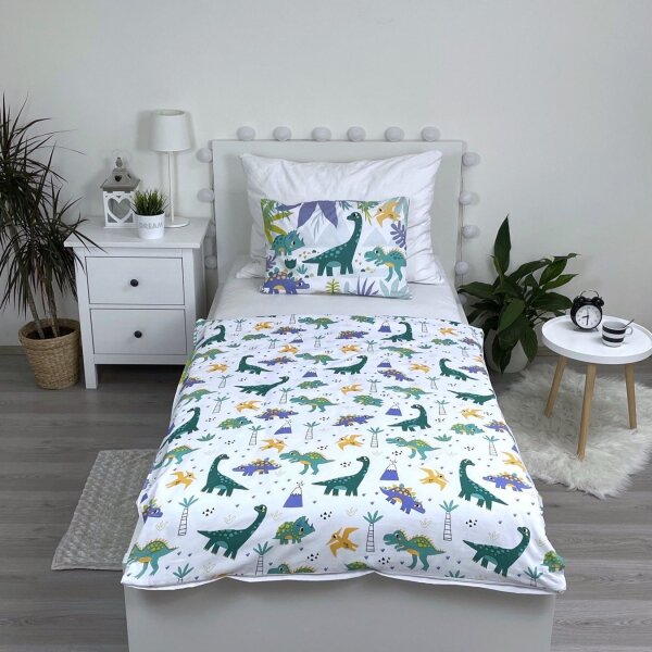 Jerry Fabrics Povlečení do postýlky Dino Cute and Wild baby 100x135, 40x60 cm