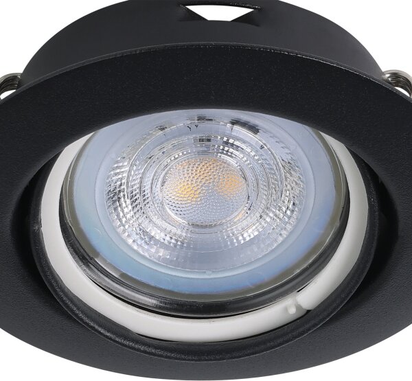 Eglo 901755 - SADA 3x LED Podhledové svítidlo FAVAZZINA 1xGU10/4W/230V černá