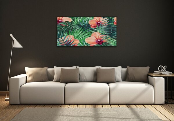 Fotoobraz skleněný na stěnu do obýváku Orchidej osh-107940636