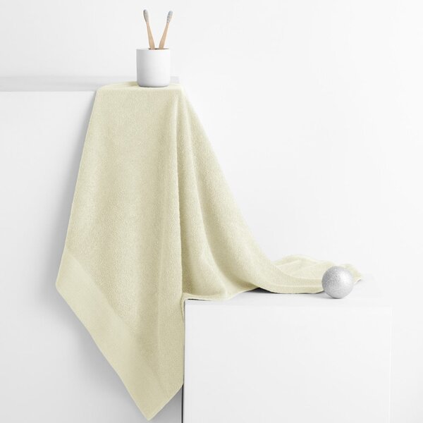 Krémový froté bavlněný ručník 30x50 cm Amari – Restilo