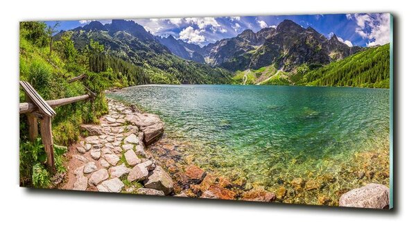 Fotoobraz na skle Mořské oko Tatry osh-108007889
